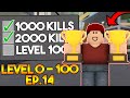 LEVEL 0 TO 100 IN ARSENAL! (2000 KILLS) - EP.14 (ROBLOX)
