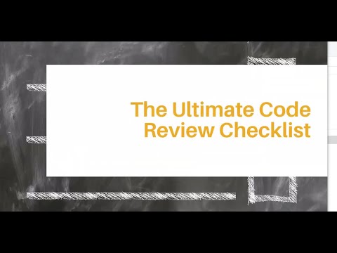 The Ultimate Code Review Checklist