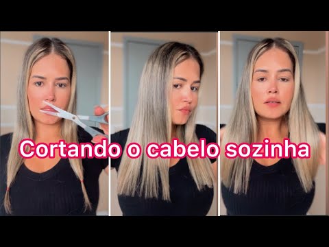 COMO CORTAR O CABELO SOZINHA ✂️