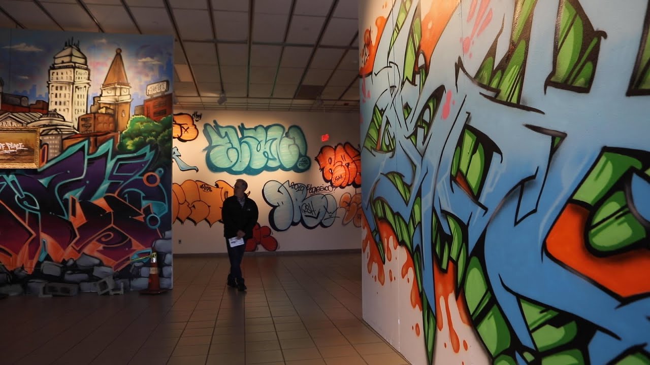 Graffiti artists invited to paint on site at Morris Museum art
