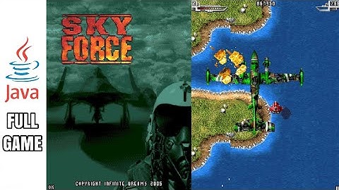 SKY FORCE - Java Game (Full Gameplay No Commentary)