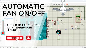 Automatic Fan Control with Temperature Sensor | Arduino UNO Proteus Simulation Tutorial