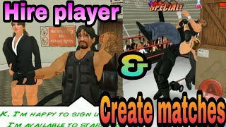 Wrestling Revoluation 3D - How to Hire player and create matches #wr3d #wrestlingrevoluation3d screenshot 4