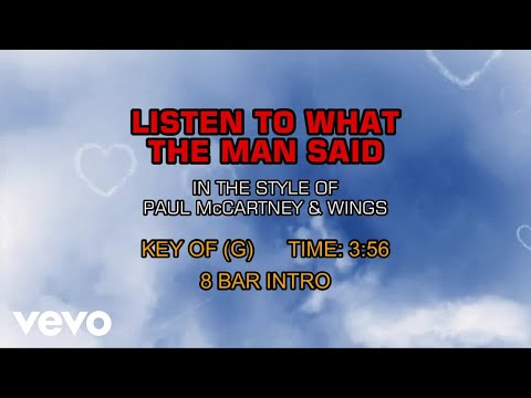 Video thumbnail for Paul McCartney and Wings - Listen To What The Man Said
