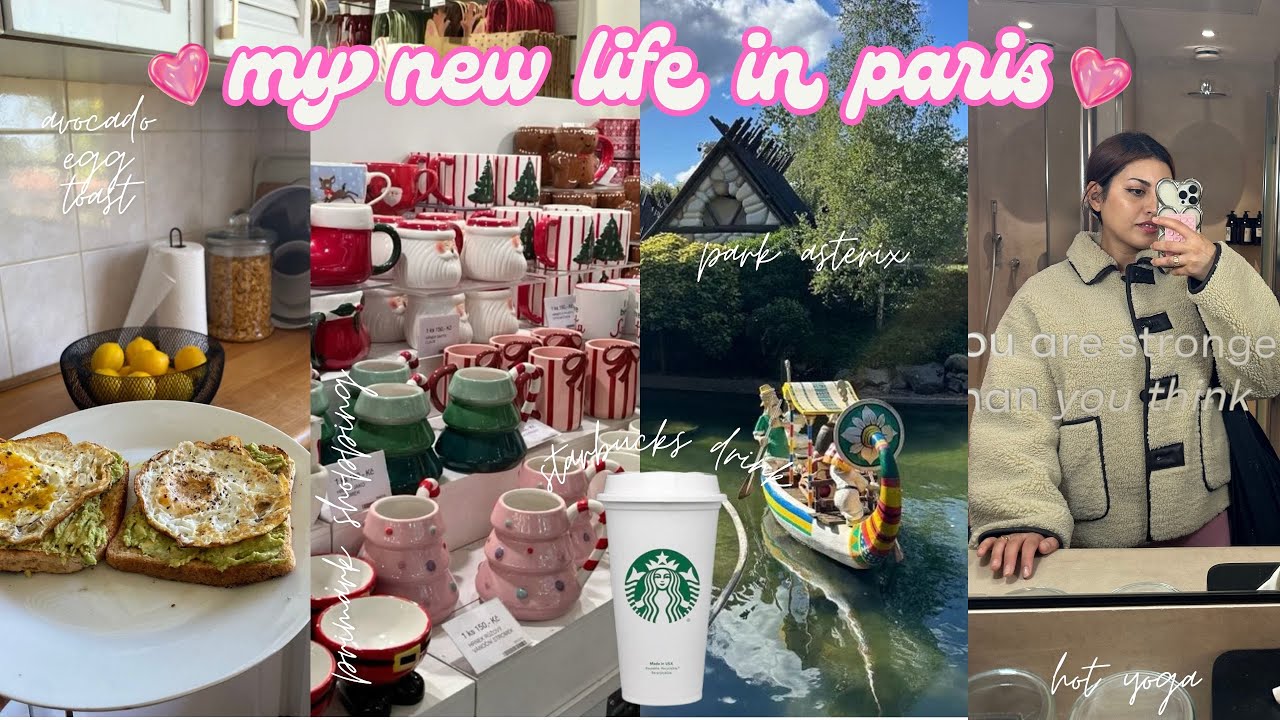 VLOG 🇫🇷 🛍️ تسوق شتوي +Asterix Park 🎢مع صديقتي💕 | روتيني الشتوي في باريس🌨️☕🧣+ Hot Yoga لأول مرة🧘🏻‍♀️✨
