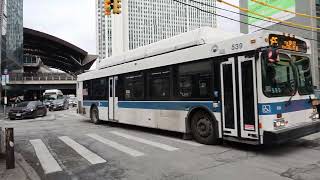 MTA Bus #539 on the Q65 to College Point 110 St with P/R FARE REQUIRED at Jamaica LIRR