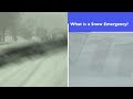 What is a snow emergency?