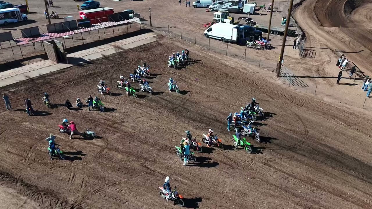 Aerial view of the HEART BAR MOTORCROSS RANCH NEW MEXICO!!