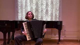J. S. Bach - Gavotte from English Suite No. 3 in G Minor, BWV 808 // Daria Sakharova, accordion