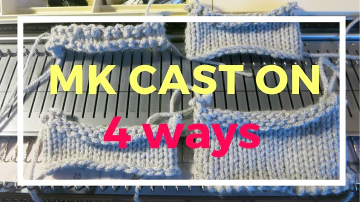 Mastering 4 Ways of Machine Knitting Cast On
