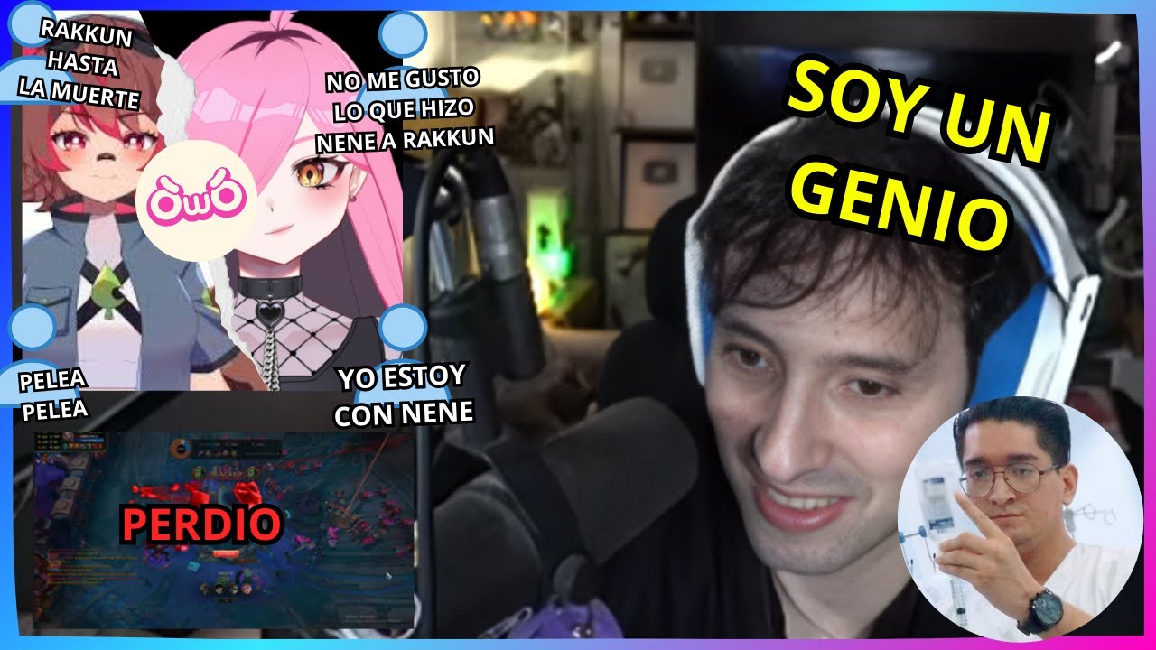 Guibel crea un space para hablar de Rakkun, Nene y owozu mientras Juega a LOL