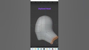 Stylized Head | No Retopo| Subd Modelling | Rough work | 20 min work
