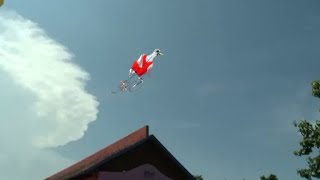 'Bike kite' flies high in the sky