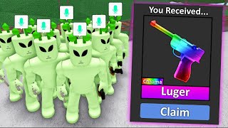 ALIEN ARMY for GODLY in MM2! *Voice Chat*