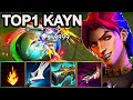 Wild rift china top1 kayn jungle  new one shot carry blue kayn  top1 kayn build runes