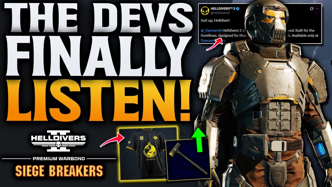 Helldivers 2 Devs Finally Listen! This Could Be Great!