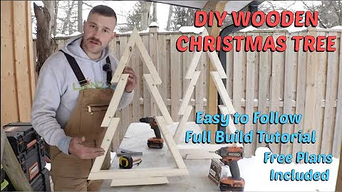 DIY Wooden Christmas tree, step by step build tutorial