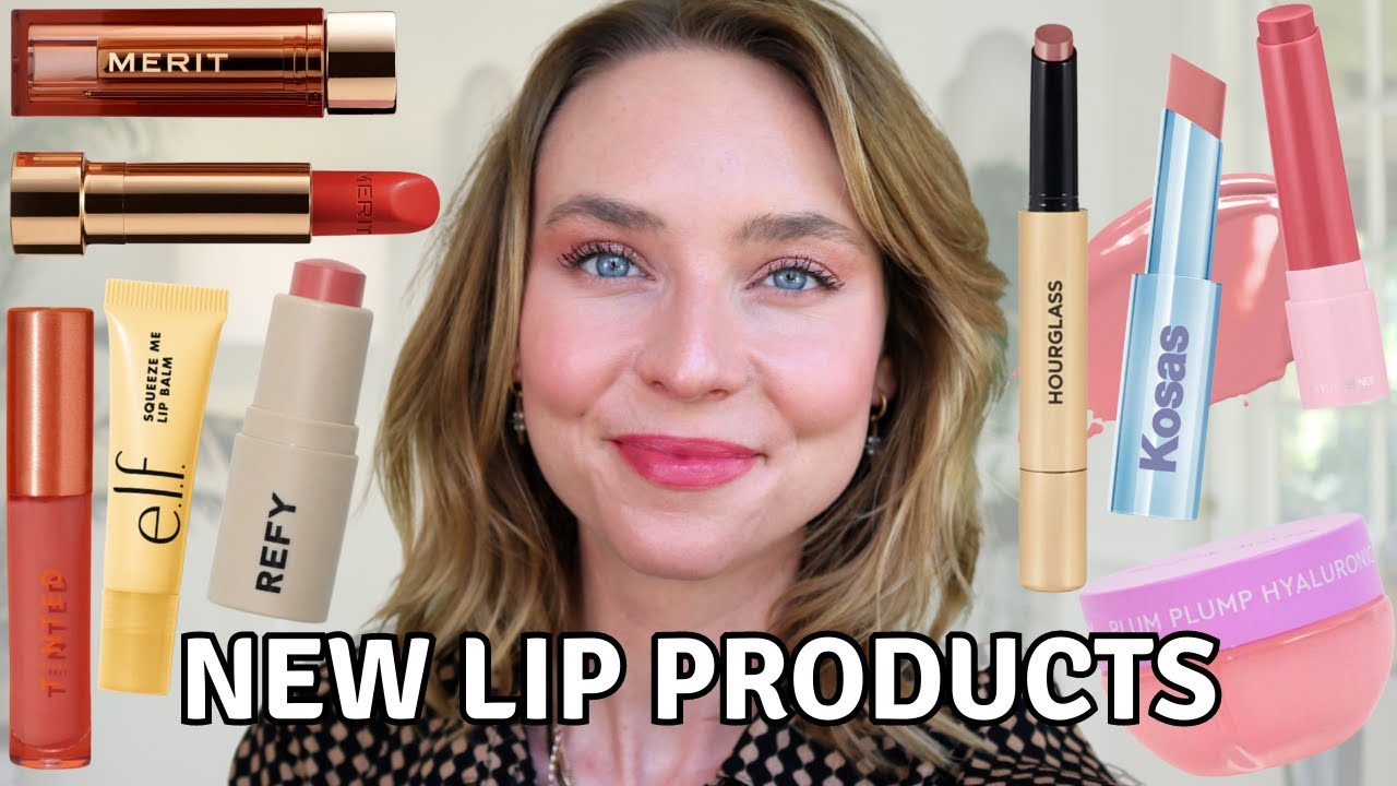 NEW LIP PRODUCT LAUNCHES! Refy, Kosas, Elf, Hourglass, Kylie, Merit, Live Tinted, Glow Recipe, etc