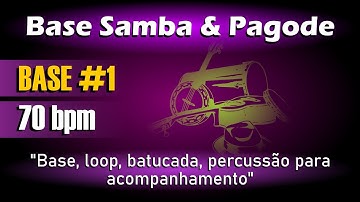 Loop Pagode 70bpm / Base Pagode / Percussão para Acompanhamento Samba e Pagode