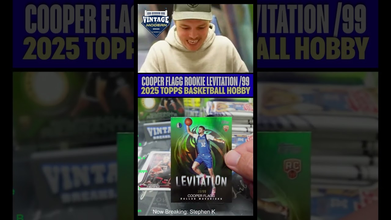 COOPER FLAGG Levitation Rookie Green /99 pulled from Topps Hobby 
