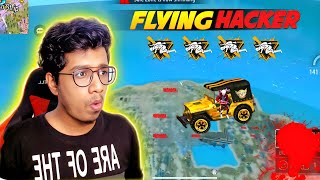 Flying Hacker In My Game 😱 Squad Full Gameplay | Freefire Max