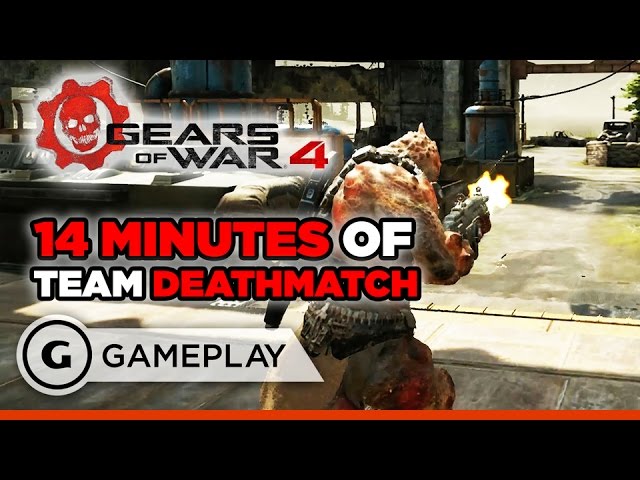 14 Minutes of Team Deathmatch - Gears of War 4 Beta Gameplay 