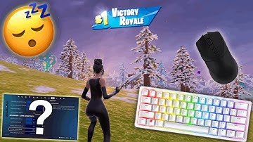 *NEW* Best Keyboard & Mouse SETTINGS For Fortnite Chapter 7 + Razer Huntsman Mini ASMR 😴
