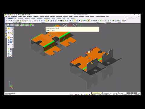 PROGRESS - Part flange unfolding