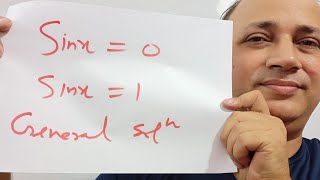 general solution of sinx = 0  sinx = 1 by Hd sir kota faculty