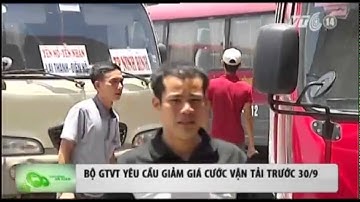 VTC14_Bộ GTVT yêu cầu giảm giá cước vận tải trước 30/9
