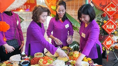 Mãn nhãn những đĩa xôi đa sắc màu tại lễ hội thổi xôi có một không hai