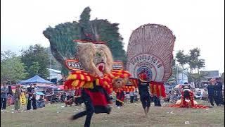 TERPONTANG PANTING,,,AKSI DADAK MERAK REOG PONOROGO TERKENA ANGIN DILAPANGAN#dadakmerak#reogponorogo