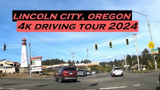 Lincoln City, Oregon | 4k Driving Tour | 2024