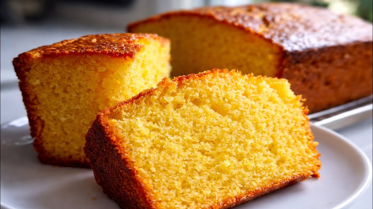 🌞 Light & Fluffy Cornmeal Cake – Melt in Your Mouth! (Easy and Delicious)
