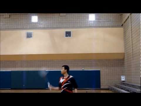 Badminton Backhand Technique - How to backhand cle...
