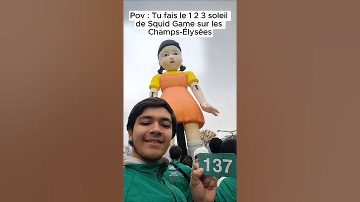 J'ai fait le 1 2 3 Soleil de Squid Game sur les Champs-Élysées