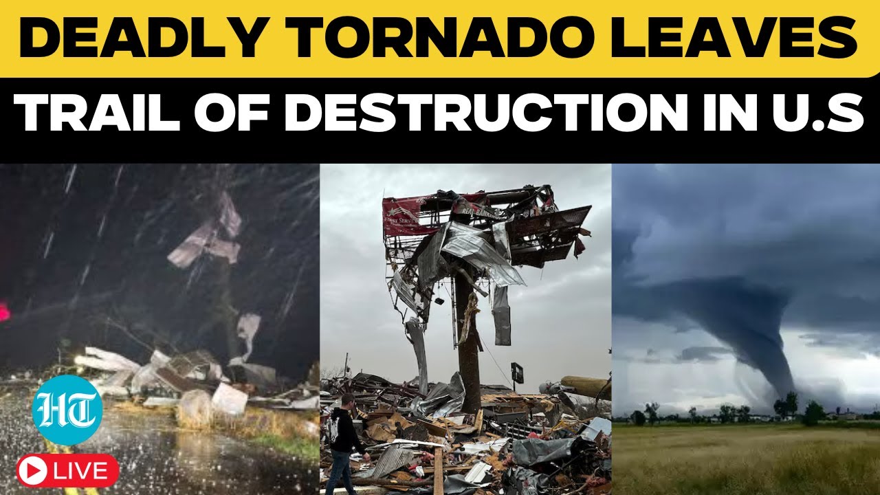 US Tornadoes LIVE | Massive Storm Devastates U.S, Series Of Tornadoes ...