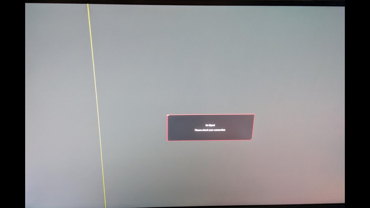 line on desktop  Update 2022  Desktop Monitor yellow vertical line fix