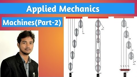 Applied Mechanics : Machines (Part-2)