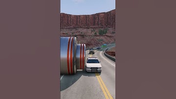 Cars vs Bollard #14 #beamngdrive