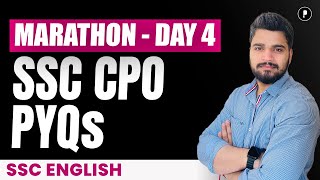 SSC CPO Marathon | All Shifts’ English Questions | SSC English #parcham