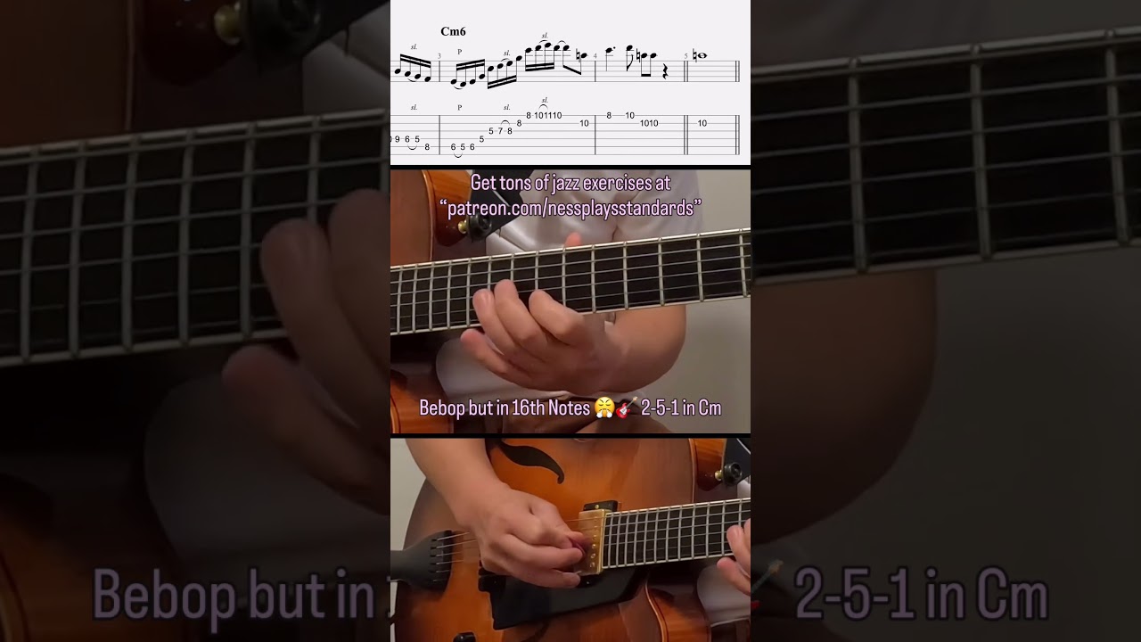 Mixing Bebop Phrasing with16th-Note Time Feel 