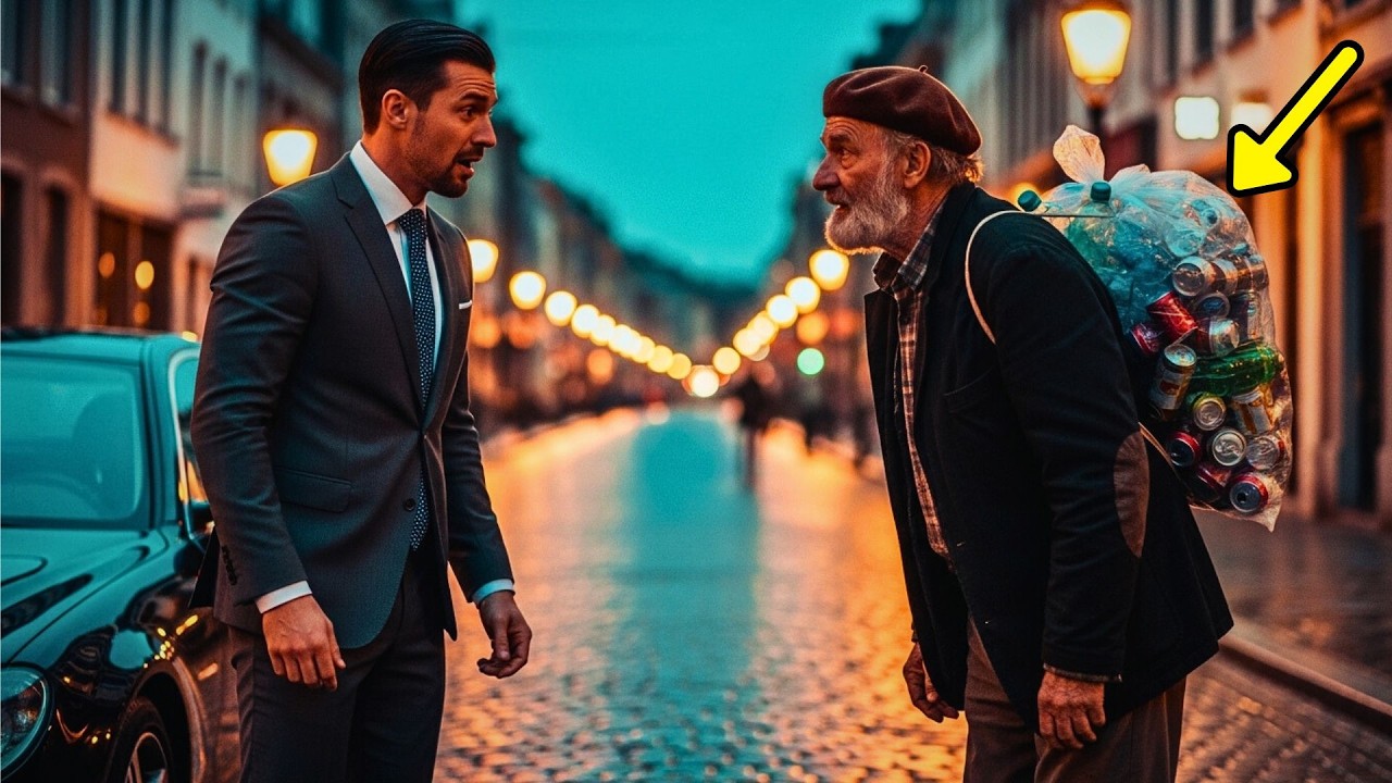 Miljonair ziet ex-zakenpartner blikjes verzamelen… en hoort de waarheid