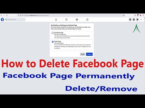 How to Delete Facebook Page 2023 - Delete Facebook Page - কি ভাবে একটি ফেইজবুক পেইজ ডিলিট করবেন