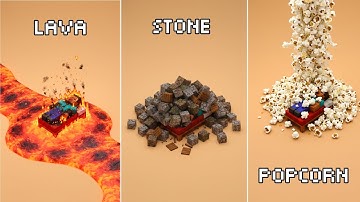 The Most Satisfying Minecraft Simulations 👀🤯 Blender Physics Showcase #blender3d #minecraft #asmr 