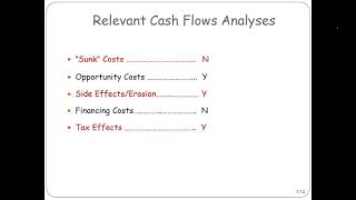 Relevant Cash Flows Analyses