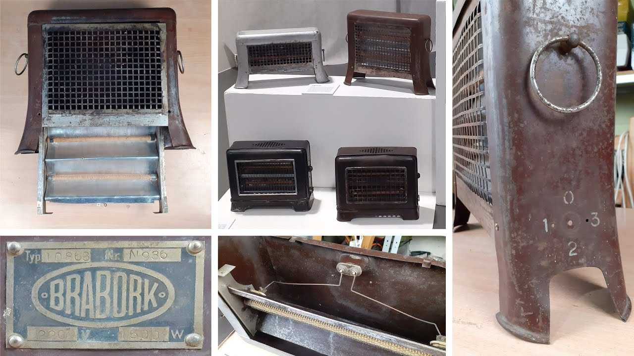 Grzejnik elektryczny BRABORK typ 10863 z lat 1930-tych