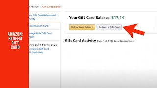 How to Redeem Amazon Gift Card