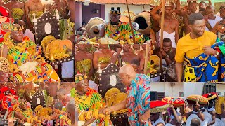 OTUMFUO DISPLAYED GOLDEN STOOL AT THE MANHYIA PALACE