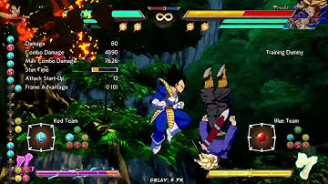 Base vegeta mid-screen loops
